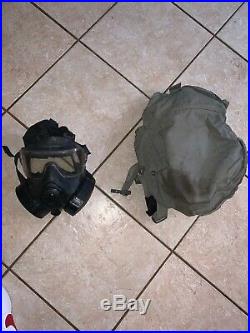 Avon M50 Gas Mask Full Face Respirator + Carry Bag, NBC Protection, Medium Size