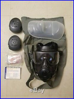 Avon M50 Gas Mask- Medium, Full Face Respirator + New Fliters and Carry Bag