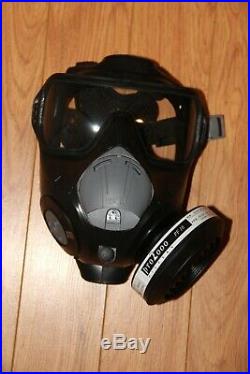 Avon PC50 Gas Mask Respirator, Medium, upgraded with new Avon C50 M50 components