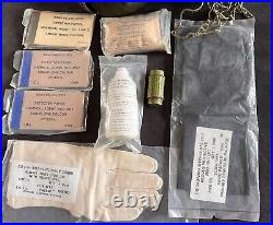Avon S6 British Army Gas Mask Respirator Bag Kit Decontamination Equipment Glove