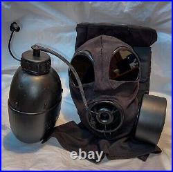 BLACKOUT S10 Gas Mask Size 2 Respirator + Flash Hood Black Outsert Lenses Fetish