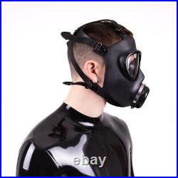 Black FMJ05 Rubber Fetish Gas Mask Respirator