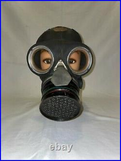 Brand New WW2 1940 British Civilian Duty Respirator Gas Mask with Original Bag