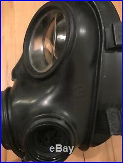 British Army Avon Good Condition 1993 S10 Gas Mask Respirator Size 2 & Filter