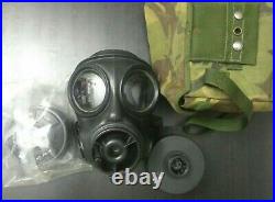 British Army Avon S10 Gas Mask NBC Respirator with Filters and Haversack