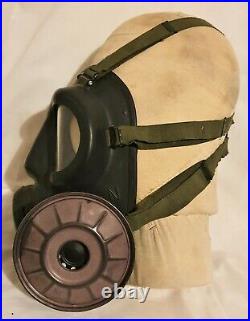 British Army S6 Respirator Gas Mask & Bag Falklands War SAS Iranian Embassy