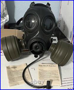 British Military S10 / Sf10 Cbrn Gas Mask Respirator, & 2 Filters British Sas
