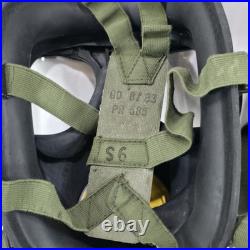 British Military SR6/2 Gas Mask-Respirator 1983 LBR Co + Carry Bag + Filter 40mm