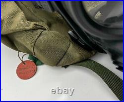 British S10 Gas Mask Size 2 Great Condition + Bag 1988 SAS Army Respirator