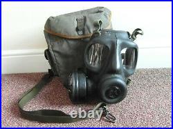 British S6 Gas Mask Respirator with Filter and Bag Rare Left Hand version NBC