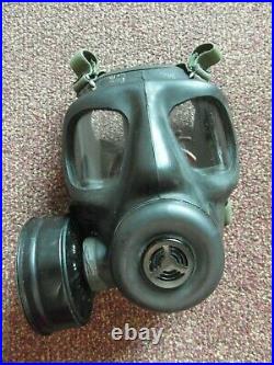 British S6 Gas Mask Respirator with Filter and Bag Rare Left Hand version NBC