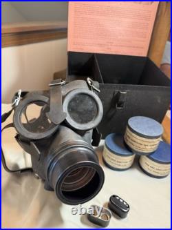 CESCO Fume/gas Mask Respirator Storage Box 1940's Chicago Eye Shield Company