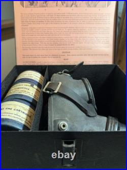 CESCO Fume/gas Mask Respirator Storage Box 1940's Chicago Eye Shield Company
