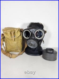 Canadian Ww2 Mk. 1 Light Anti Gas Respirator Rare 1945 Gas Mask