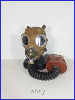 Canadian Ww2 Rare Mk. IV General Service Respirator Gas Mask Small Special Mic