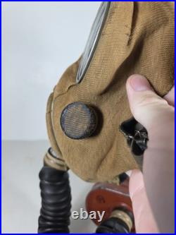 Canadian Ww2 Rare Mk. IV General Service Respirator Gas Mask Small Special Mic
