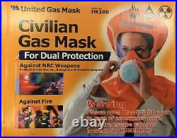 Civilian Gas Mask For Dual Protection (NBC Weapons and Fire)