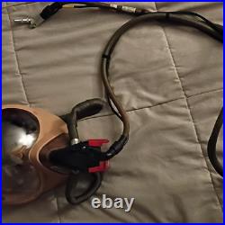 Collectible Military Surplus Full Face Gas Mask Respirator with Hose Militaria