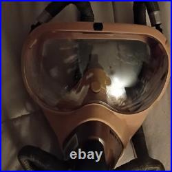 Collectible Military Surplus Full Face Gas Mask Respirator with Hose Militaria