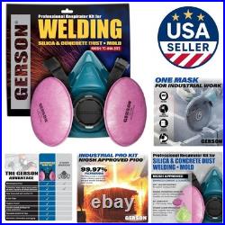 Comfort-Fit P100 Respirator with Exhalation Valve Safety for Welders