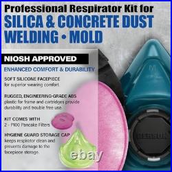 Comfort-Fit P100 Respirator with Exhalation Valve Safety for Welders