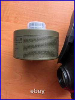 Czech Full Face Gas Mask Respirator with AVEC NBC-3/SL 40mm NATO Filter Size 3