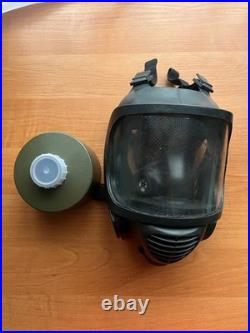 Czech Full Face Gas Mask Respirator with AVEC NBC-3/SL 40mm NATO Filter Size 3
