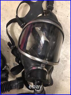 DRAGER C420 PANORAMA NOVA SCBA Gas Mask with Breathing Tube PAPR System W CASE