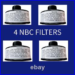 DYOB Gas Mask 4 FILTERS NBC 40mm Filter NATO Respirator Filter NEW