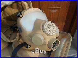 Desert Tan French Army Foreign Legion Arf-a Gas Mask Respirator