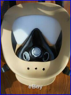 Desert Tan French Army Foreign Legion Arf-a Gas Mask Respirator