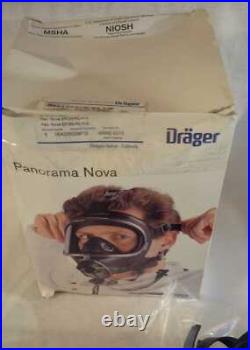 Draeger Drager Panorama Nova Scba Gas Air Full Face Mask Respirator 55702 Small