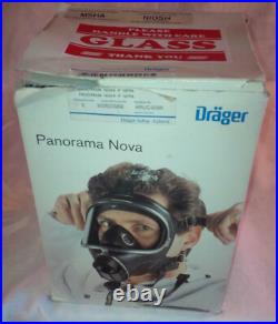 Drager Draeger Panorama Nova Scba Gas Air Full Face Mask Respirator 4052955 Med