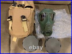 Drager Dräger M2000 M-2000 new Large surplus gas mask respirator with pouch & 2