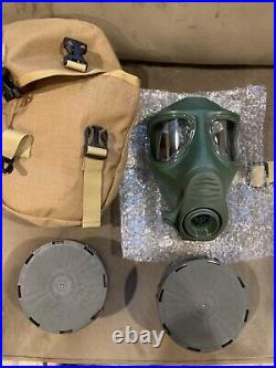 Drager Dräger M2000 M-2000 new medium surplus gas mask respirator with pouch & 2