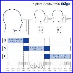 Dräger X-plore 3500 Respirator Mask + Multi-Gas/P100 Combination Cartridge