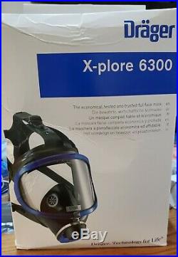 Drager gas mask X-PLORE full face respirator 40 mm USA seller NEW 6300 IN BOX