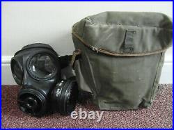 Early British Army Avon S10 Gas Mask Respirator GSR NBC Cold War 1989 Size 3