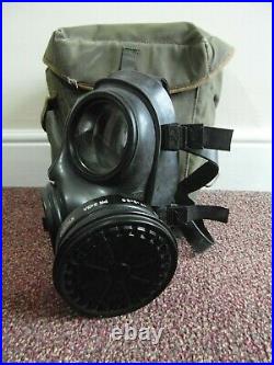 Early British Army Avon S10 Gas Mask Respirator GSR NBC Cold War 1989 Size 3
