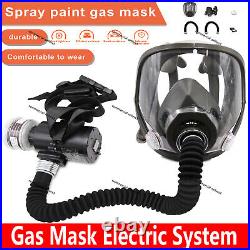 Electric 6800Gas Mask Full Face Respirator Paint Spray Chemical Safety Facepiece