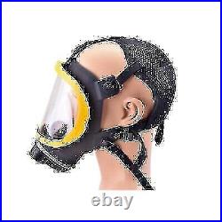 Electric Air Fed Gas Mask Full Face Respirator Constant Flow