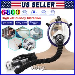 Electric Air Supply Full Face Gas Respirator Mask for Spray Painting