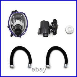 Electric Air Supply Full Face Gas Respirator Mask for Spray Painting
