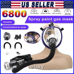 Electric Air Supply Full Face Gas Respirator Mask for Spray Painting