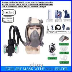 Electric Auxiliary Air Supply 6800 Full Face Gas Respirator For Work Safety