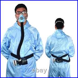 Electric Constant Flow Supplied Air Fed Full Face Gas Mask Portable Spraying
