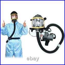 Electric Constant Flow Supplied Air Fed Full Face Gas Mask Respirator System