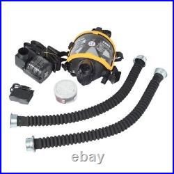 Electric Constant Flow Supplied Air Fed Full Face Gas Mask Respirator System