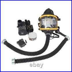 Electric Constant Flow Supplied Air Fed Full Face Gas Mask Respirator System