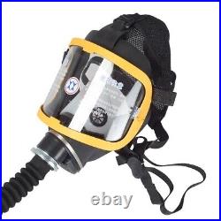 Electric Constant Flow Supplied Air Fed Full Face Gas Mask Respirator System